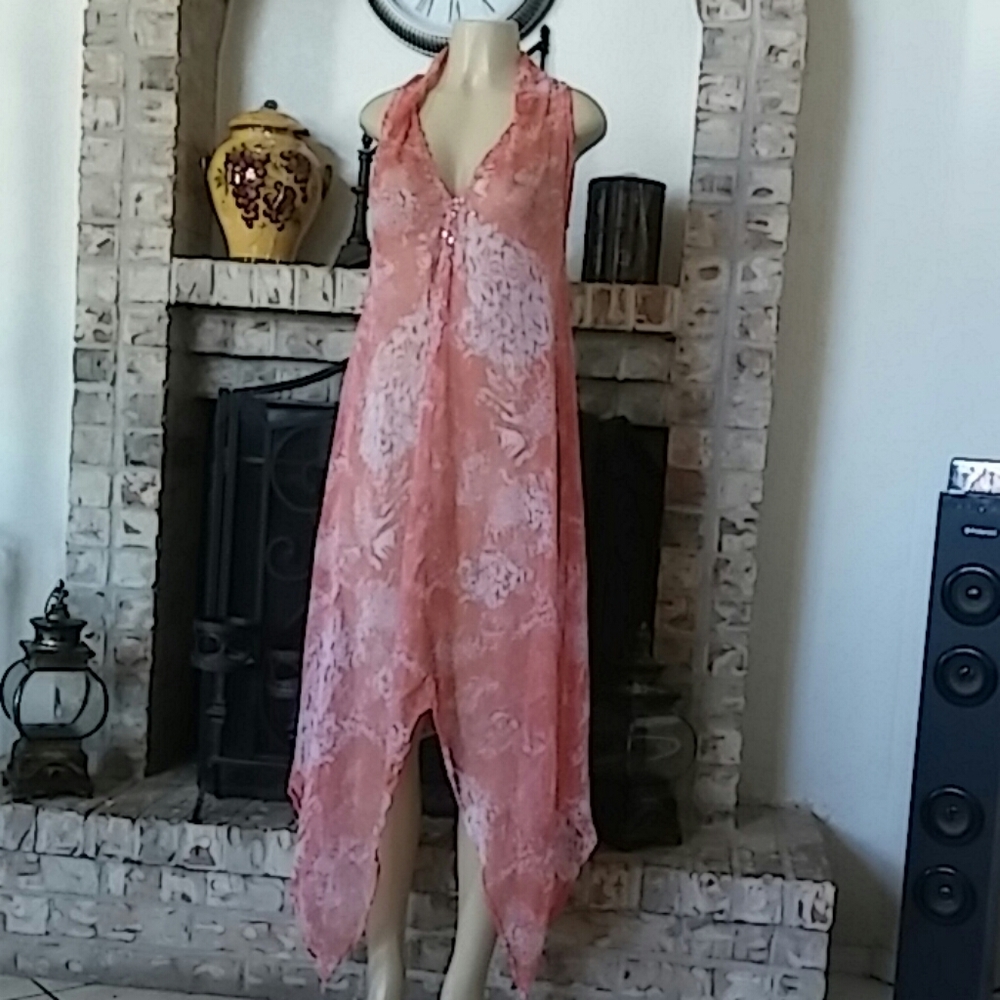 Soaked Tunic Style See-through Blouse
